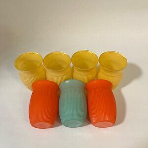 Hazel Atlas Rib Beverage Glasses Circa 1940/1950